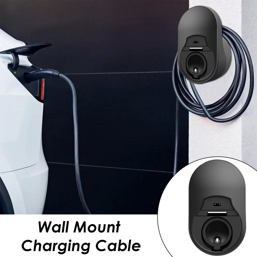 EV Electric Car Charger Holder Wall Mount Vehicle SUV Car Charger Bracket Socket Portable Wall Connector Holster