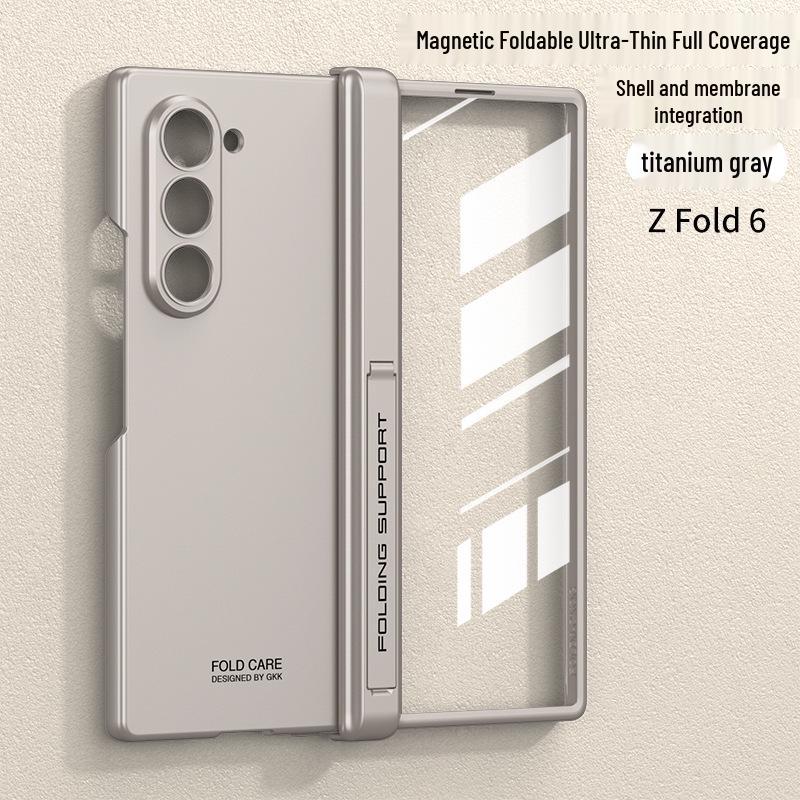 Матовый магнитный чехол-книжка Samsung Z Fold6 с боковой подставкой