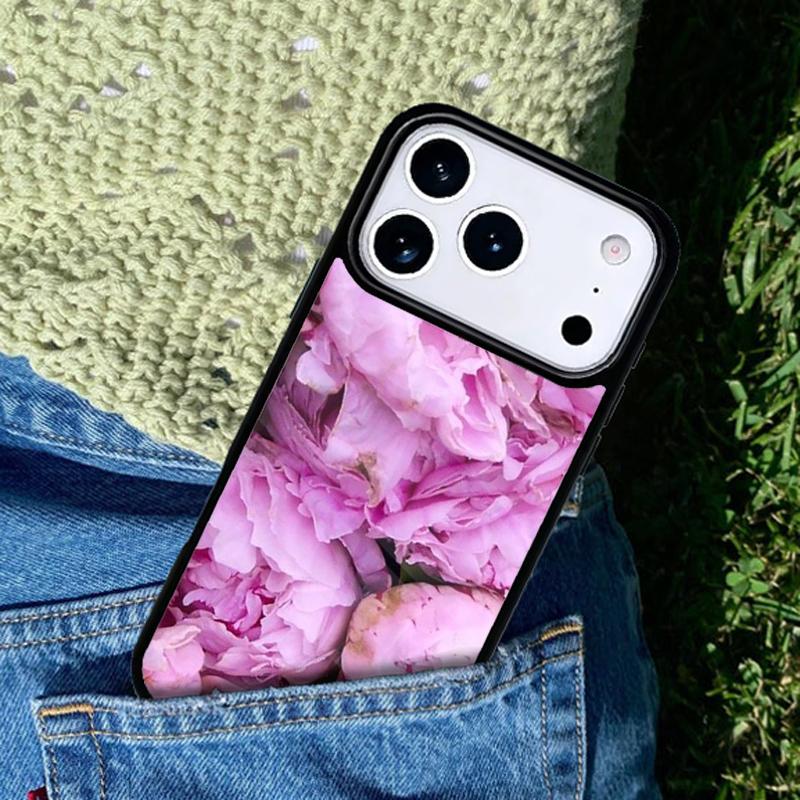 Пионы Красивый Цветок чехол для мобильного телефона Совместим с IPhone 17 16 15 14 13 12 11Pro Max 17 Air cover
