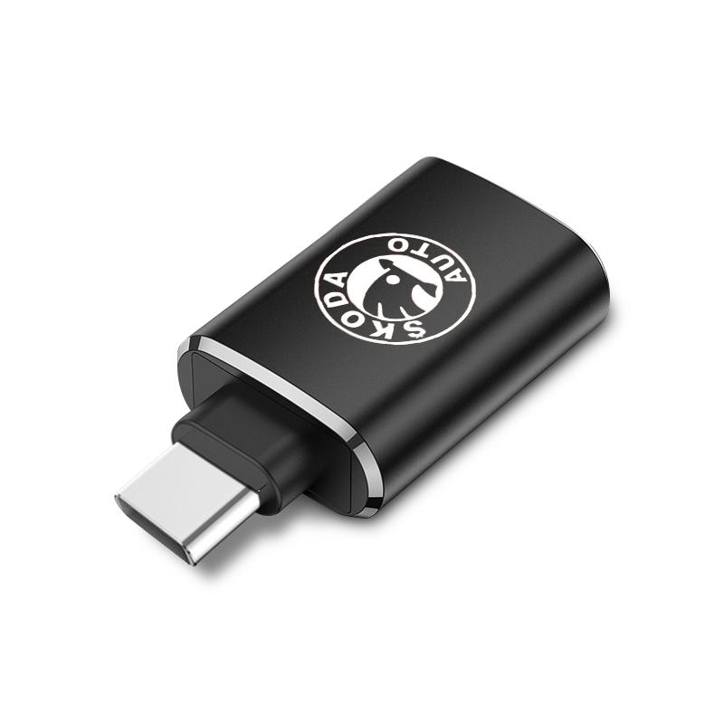 Автомобильный USB Type C Кабель Конвертер Адаптер для Зарядки Автоаксессуары для Skoda Octavia Fabia A7 Kamiq Kapoq Kodiaq Rapid SCALA Superb Yeti Derivati