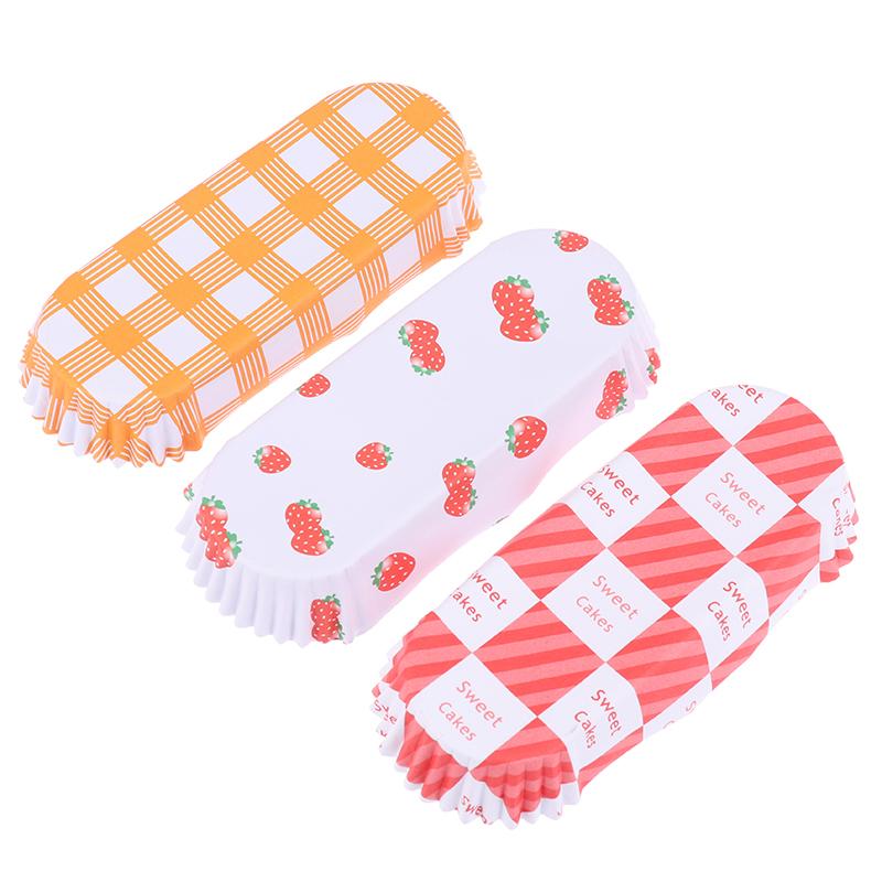 100 шт. Одноразовые вкладыши для кексов Жиростойкие формы для выпечки Антипригарные бумажные формы для выпечки Форма лодочки Бумажные формы для торта Вкладыши для маффинов