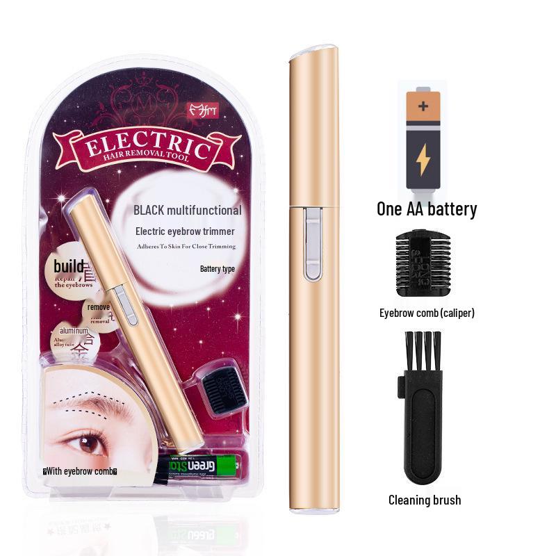 Electric Eyebrow Trimmer - Beginner-Friendly, Anti-Scratch Shaver for Hair Removal and Shaping