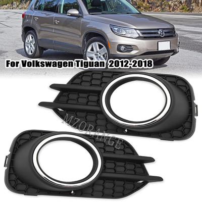 Накладка на рамку противотуманной фары для Volkswagen Tiguan 2012 2013-2018 для VW Передняя решетка противотуманной фары Соты Передний бампер
