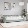 VidaXL Daybed with Mattress Light Grey 90x200 Cm Velvet 3196905