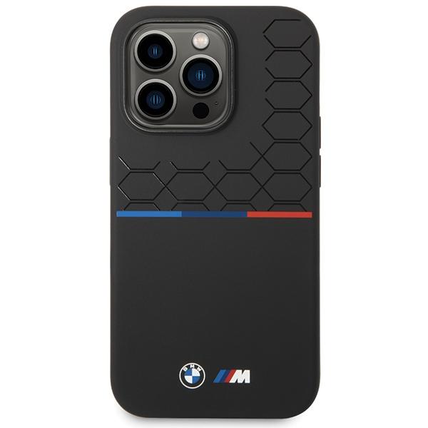 BMW Bmhcp15L22Smpk Iphone 15 Pro 6.1Czarny/Black Silicone Pattern