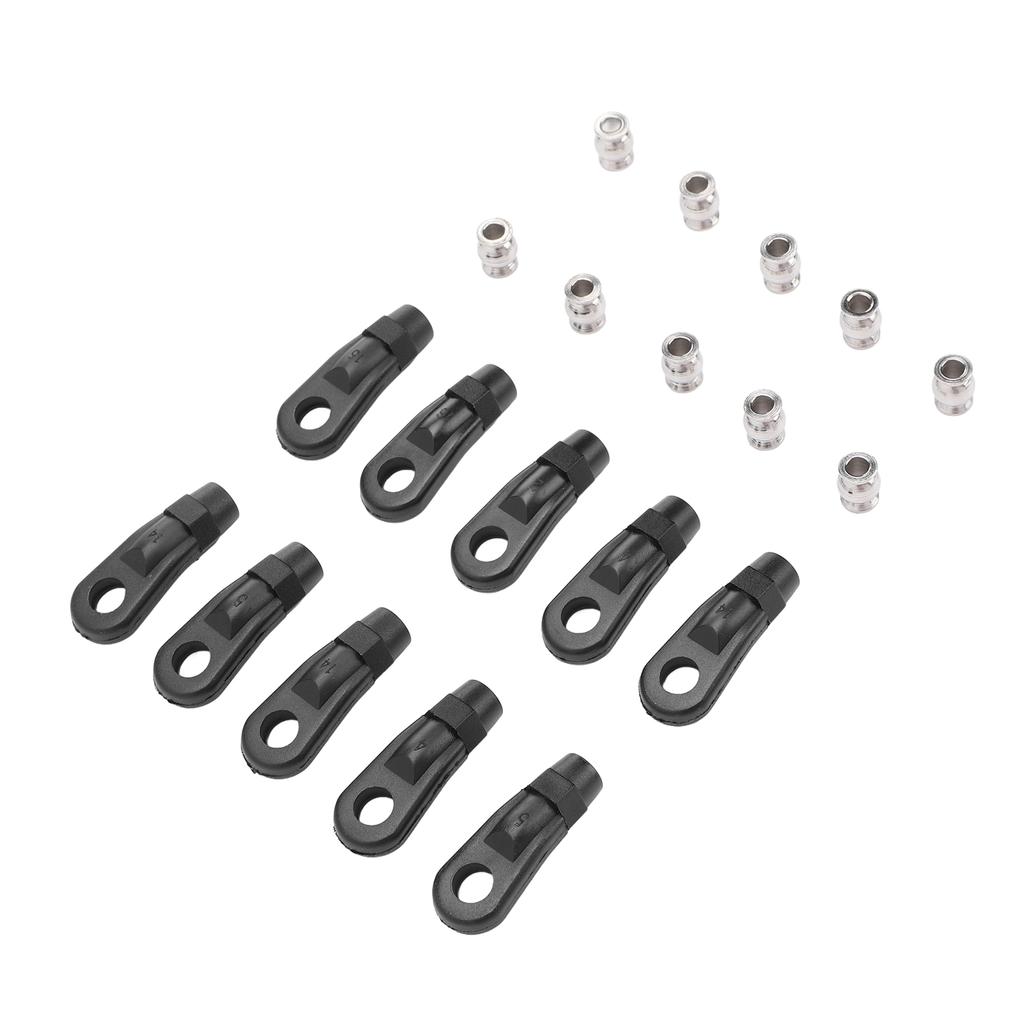 10PCS M4 RC Link Rod Ends M4 Plastic Tie Rod End Ball Joint Link 1 10 Crawler Link Ends for Axial SCX10 I II III