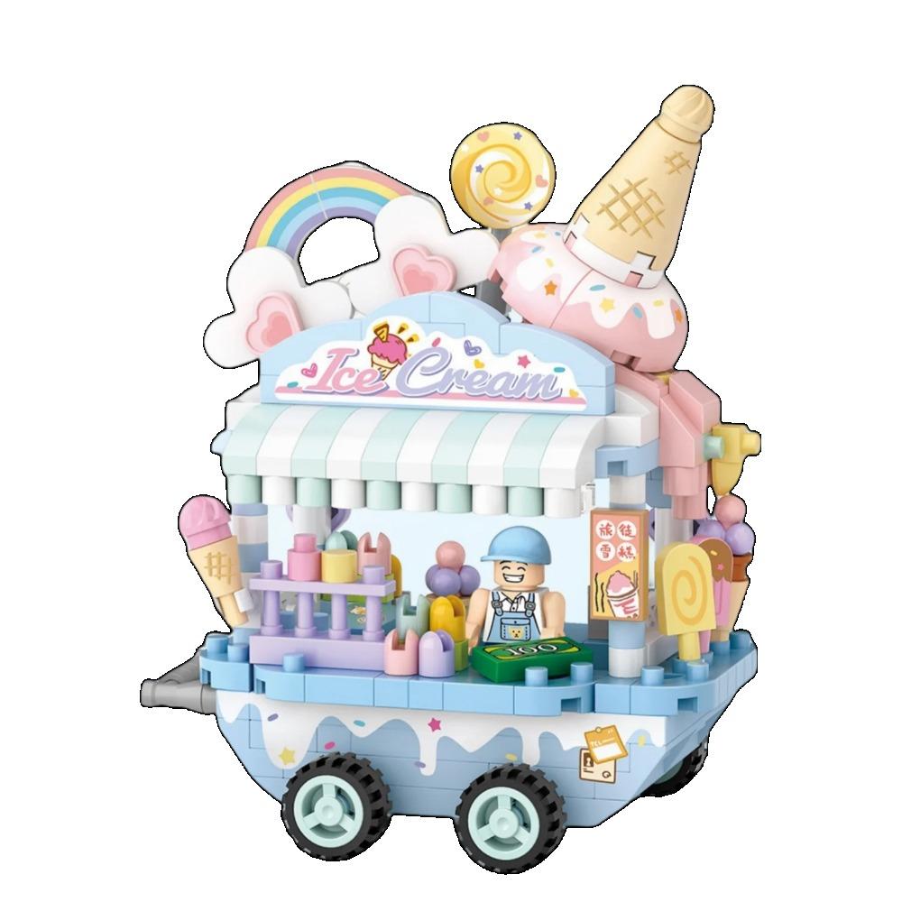 House Building Blocks Household Appliance Dessert Store Street View Snack Children's Toys Boys Girls Gifts Compatible With Lego