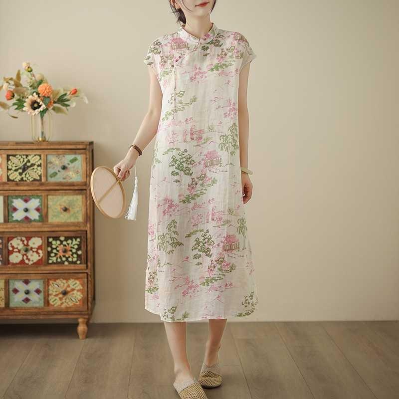 Женское хлопковое платье для дома