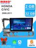 REAKOSOUND Автомобильный видеоплеер для Honda Civic 2006-2011 GPS-навигация Встроенный DSP CarPlay Автомагнитола Головное устройство Android