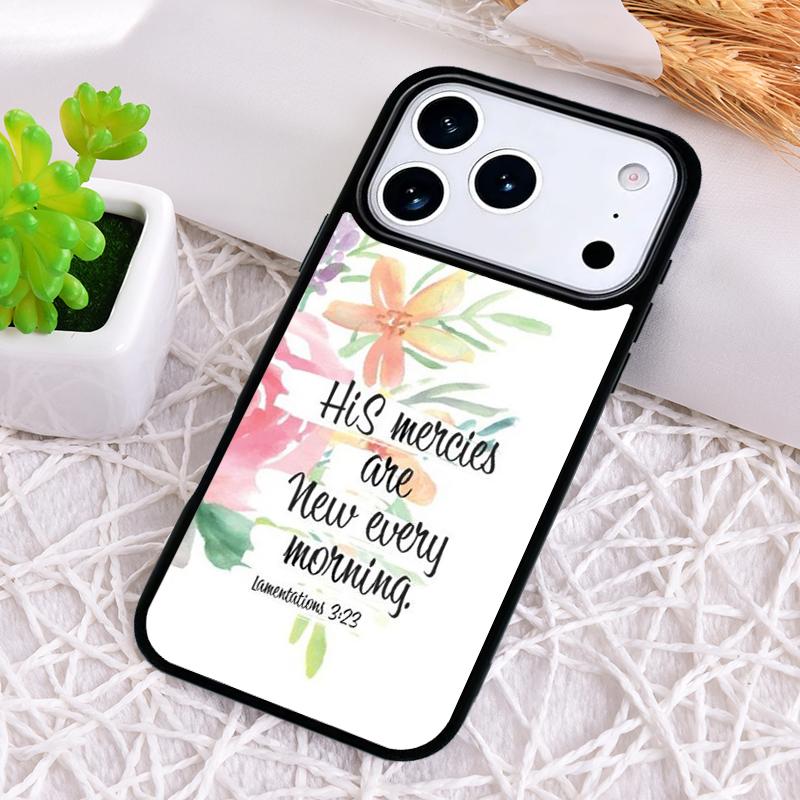 Христианский Стихотворный Чехол для Телефона для iPhone 17 Air 16 15 11 12 14 13 Pro Max Ударопрочный Чехол