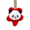 Cute 12cm Panda Stuffed Animal With Vibrant Flower Accent Perfect Key Accessory