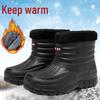 Водонепроницаемые зимние ботинки с высоким голенищем, с утолщенной теплоизоляцией и нескользящей подошвой
