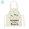 Lovely Seagull Lighthouse Patttern Sailboat Aprons Adult Kids Kitchen Aprons for Home Cooking Baking Cleaning Tool Adult Bibs