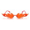 Novelty Cosplay Party Rimless Flame Sunglasses Sunglasses for Women Flame Shaped Sun Glasses