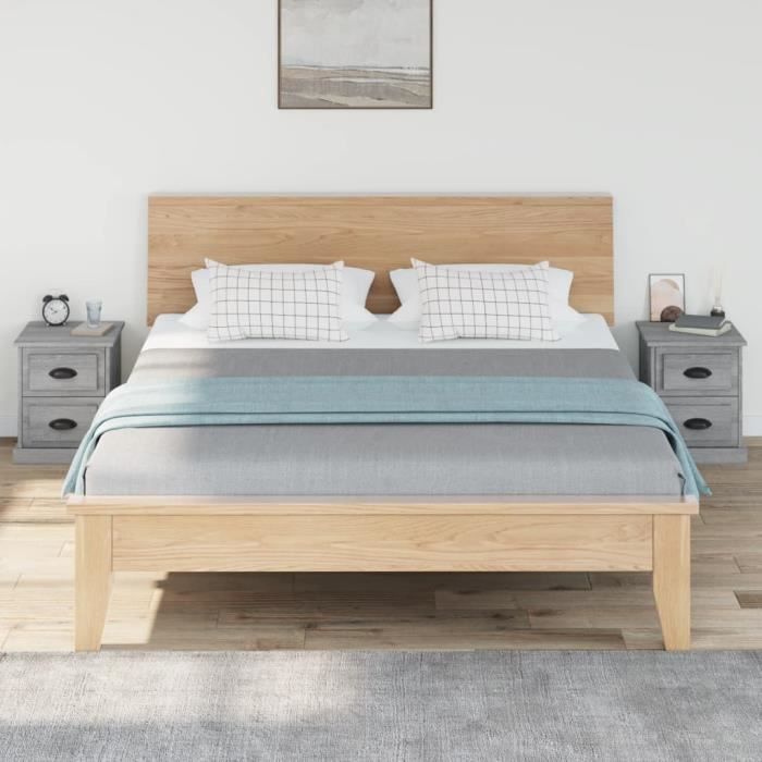 VidaXL Bedside Tables 2 Pcs Sonoma Grey 39x39x47.5cm Engineered Wood 816157