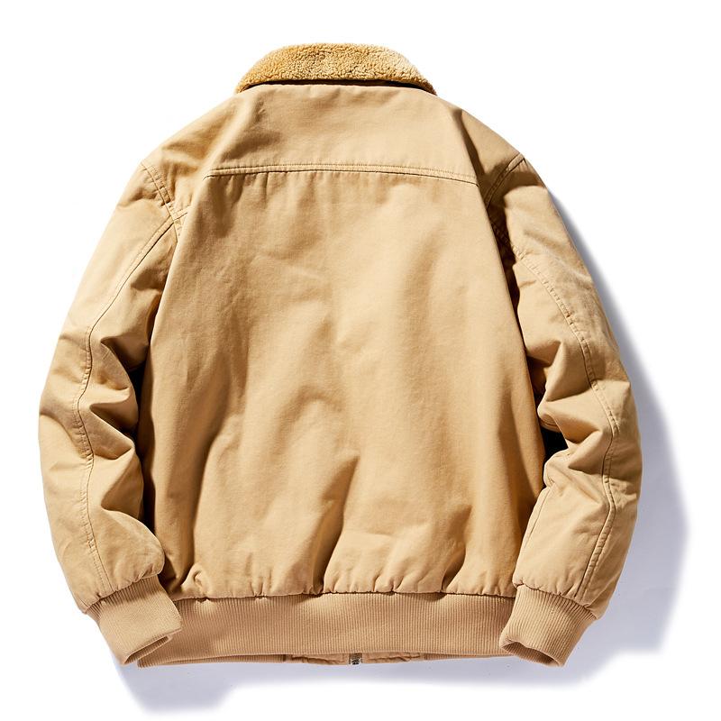 Autumn and Winter New Cotton-padded Clothes for Young Men, Thickened Velvet, Loose Large Size Casual Cotton Clothes, Cotton-padded Jackets for Men