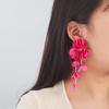 Draweye Chiffon Flowers Earrings for Women Beach Style Summer Hyperbole Vintage Jewelry Elegant Sweet Pendientes Mujer