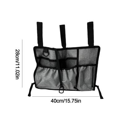 Сумка для инвалидной коляски Водонепроницаемая Подвесная сумка для подлокотника инвалидной коляски Несколько карманов Большая вместимость Многофункциональная для большинства ходовых колес