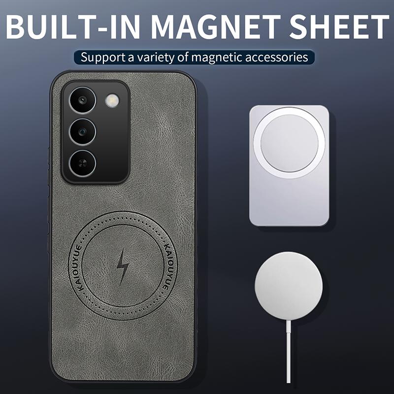 EUCAGR Для Realme C83/RealmeC83 Чехол Простой Стильный Магнитное Притяжение Роскошная PU Кожаная Кожаная Защитная Крышка с Защитой от Падения