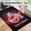 Custom Text Printed Rug FC Köln Non Slip Floor Carpet For Home Room Decor