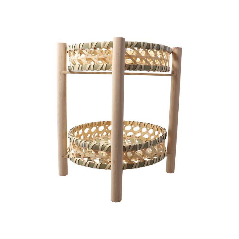 1 комплект Корзина для чая, десертов и фруктов, Рустикальная многоярусная корзина, Ручная работа, Деревянный каркас, Корзина для фруктов, Мини 18/20см