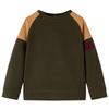 Dark Khaki and Camel Sweatshirt for Children 92/104/116/128/140