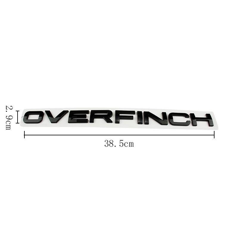 Автомобильные 3D ABS Overfinch Наклейки-эмблемы с буквами на капот и багажник Автомобильные Аксессуары