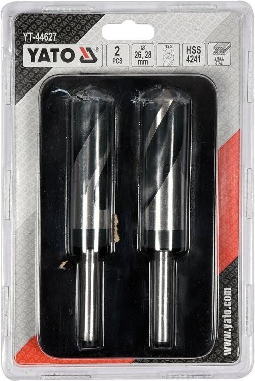 Set of metal drill bits 2 pcs 26-28mm YT-44627 YATO
