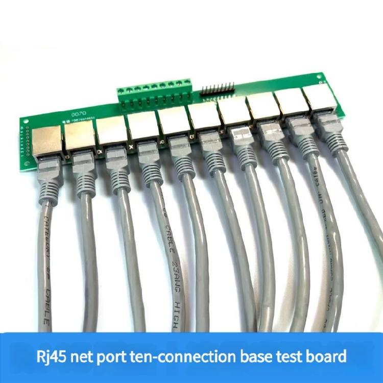RJ45 Terminals Networkings Test Board 10 Port Parallel Connection For Efficient Device Integration