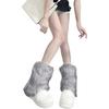 Yousheng Fuzzy Leg Warmers Women Knee Length Faux Fur Leg Warmers Winter Long Boots Shoes Cuff Cover for Girls Street Party Daily Wear