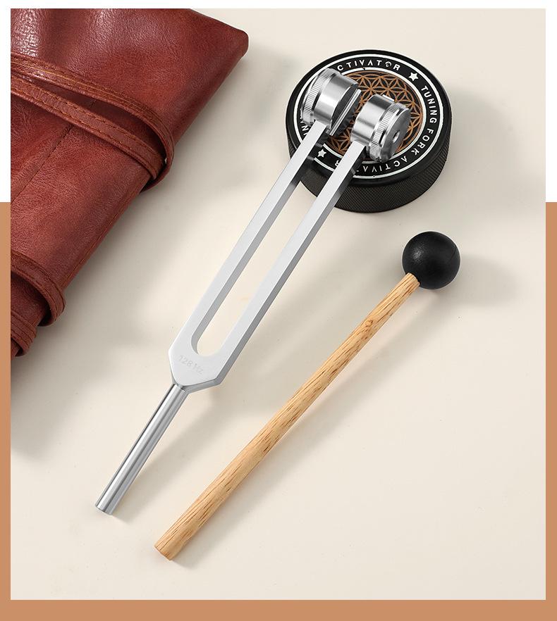 Набор tuning fork из алюминиевого сплава для йоги и помощи сну с кожаным чехлом
