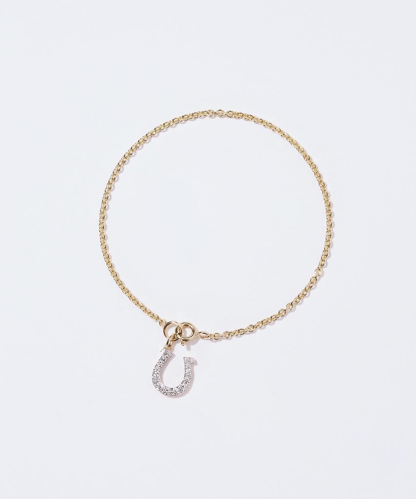 Dorocy 14K Bless Wrap Diamond Horseshoe Bracelet (3 Types) (Type B)