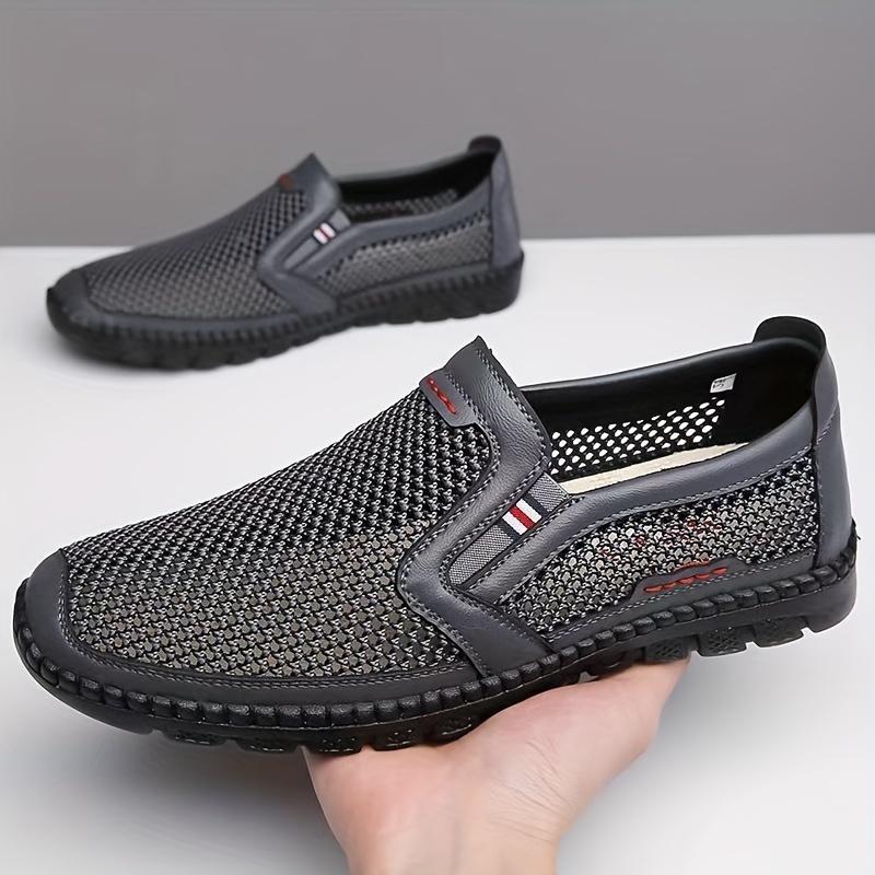 Men's Slip On Casual Shoes Non Slip Breathable All Seasons Outdoor Walking Camping Fishing All Seasons Comfy Durable