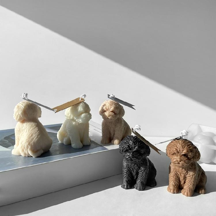 Cute Dog Candle Mold Wax Aromatherapy Moulds Perfect Gift for Craft Enthusiasts