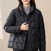 Casual Women's Winter Parkas Stand Collar Loose Warm Short Coats Thick Women Jackets