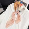 Spring/Summer New Women'S Silk Scarf 70 * 70cm Simulated Silk Twill Square Scarf Fashion Printed Large Square Scarf Professional Scarf