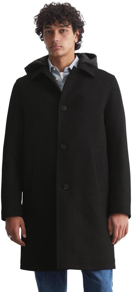 Пальто Marc O'Polo Mantel regular aus recyceltem Wolle-Mix (5000005419) черное