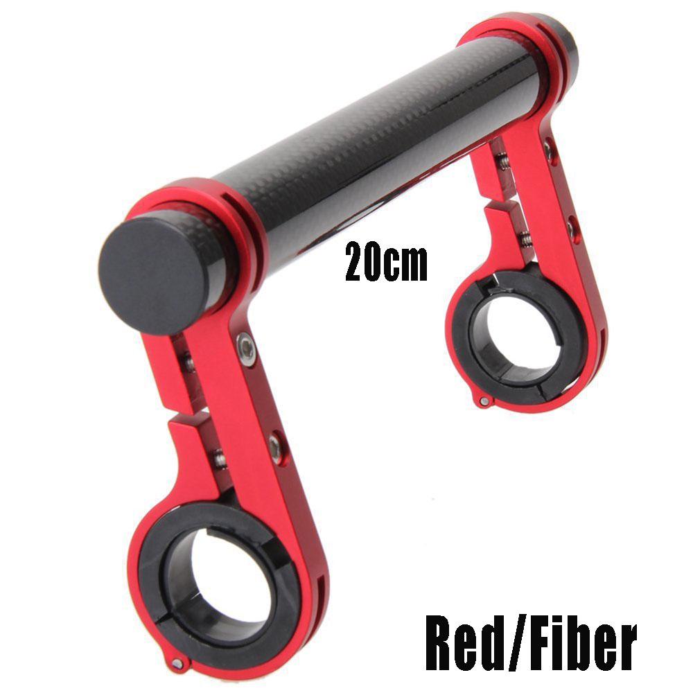 Mountain Bicycle Lamp Mount Aluminum Alloy Bike Handlebar Extender Fiber Double Tube Bracket