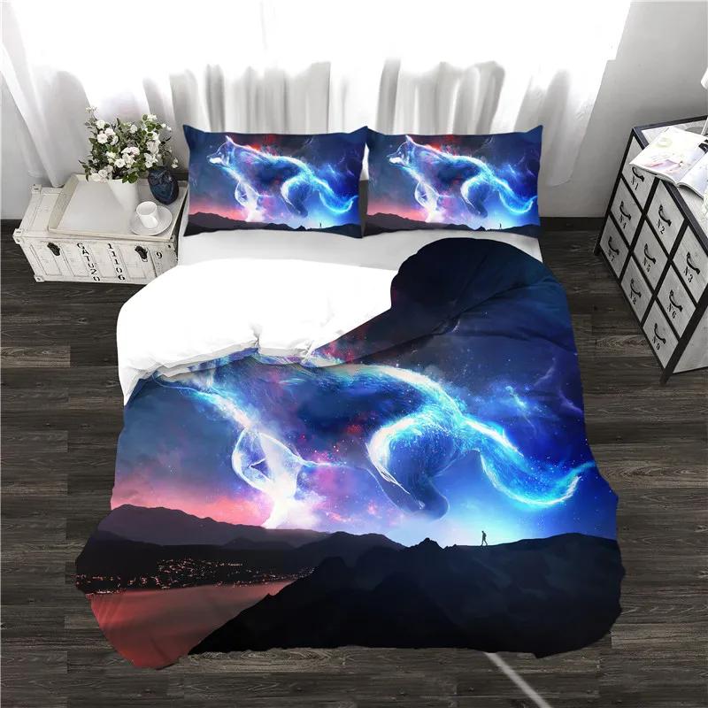 Милый комплект пододеяльника с принтом кошек, стиль кинг-сайз, квин-сайз, постельное белье, машинная стирка, украшение одеяла, спальня, гостевая комната