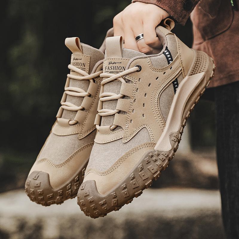 Oulylan Уличные Противоскользящие Износостойкие Легкие Кроссовки Мужские Ботинки для Хайкинга Строительная Площадка Спортивная Обувь