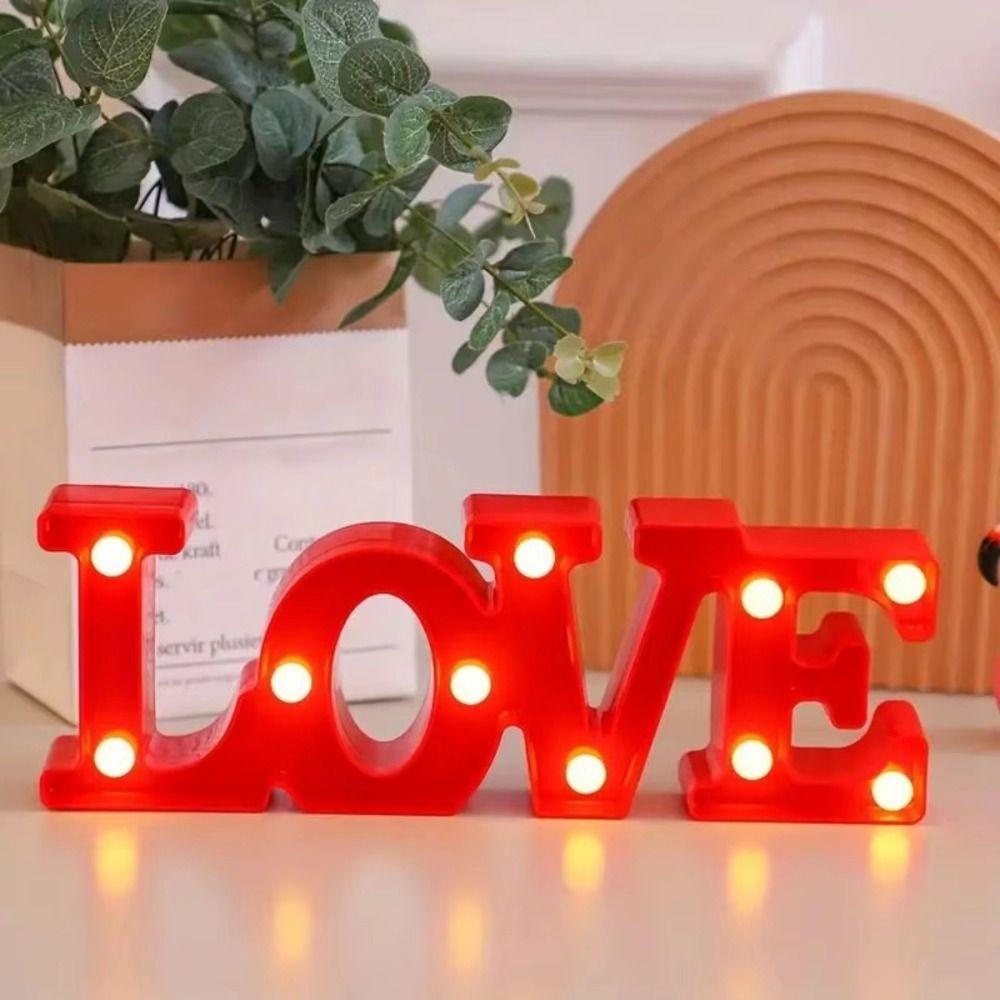 Plastic Material LED Night Light Warm Light Table Lamp Proposal Lanterns Lamp  Wedding