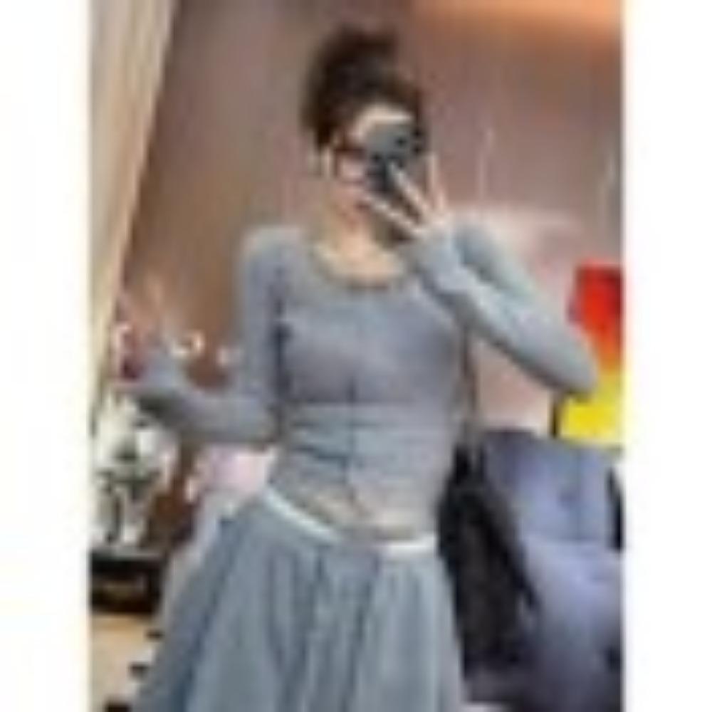 Сладкий кружевной лоскутный трикотажный кардиган с длинными рукавами для женской осени и зимы, новый приталенный базовый слой