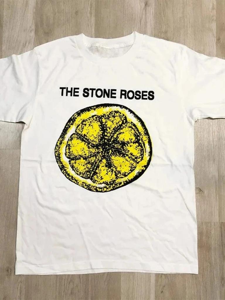 The Stone Roses Британский Рок Хардкор Группа Stone Rose Модный Бренд Футболка с Коротким Рукавом Мужская и Женская Футболки для Пар