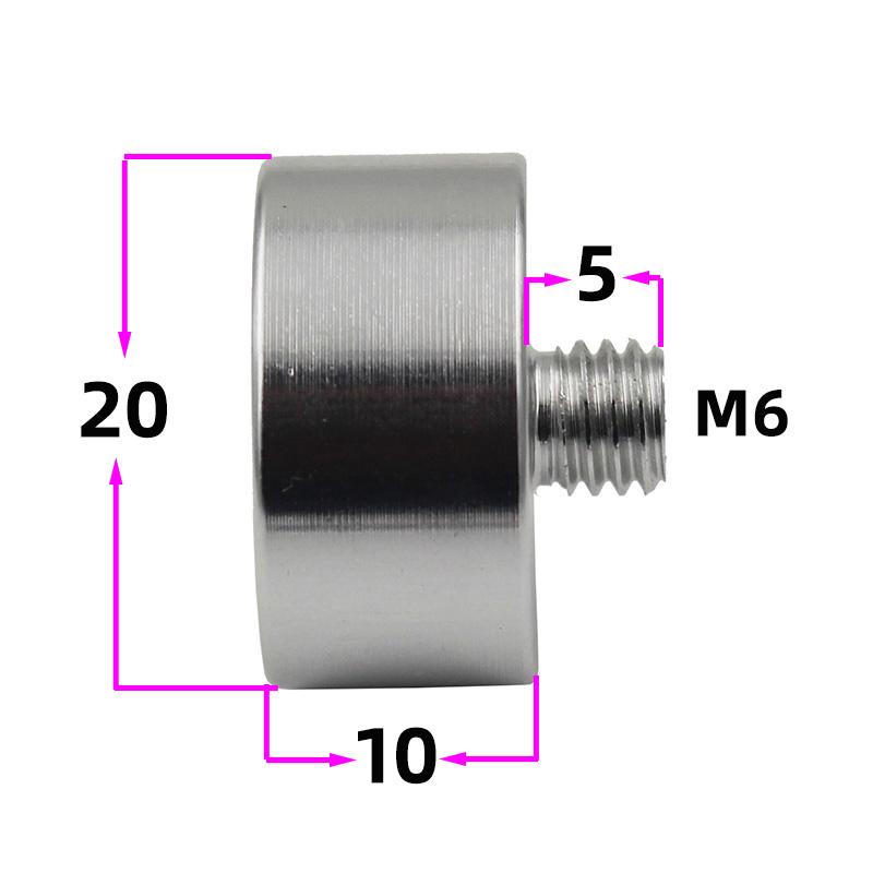 Круглый пузырьковый уровень Bullseye Универсальный Металлический корпус с винтом M6 Диаметр 20 мм 1 шт.