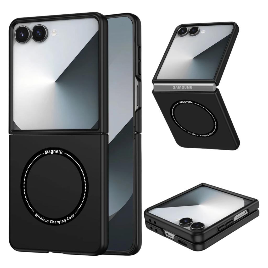 Scratch Resistant Hard Plastic Wireless Charging Case for Samsung Galaxy Z Flip7 5G Flip6 Flip 7 Flip5 Flip3 Flip 6 5 4 3 Flip4