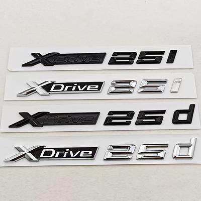 3D ABS Стайлинг Логотип Автомобиля XDrive 25i 25d Шильдик Задняя Крышка Багажника Наклейка На Боковую Дверь Для X2 X3 XDrive Авто Аксессуары