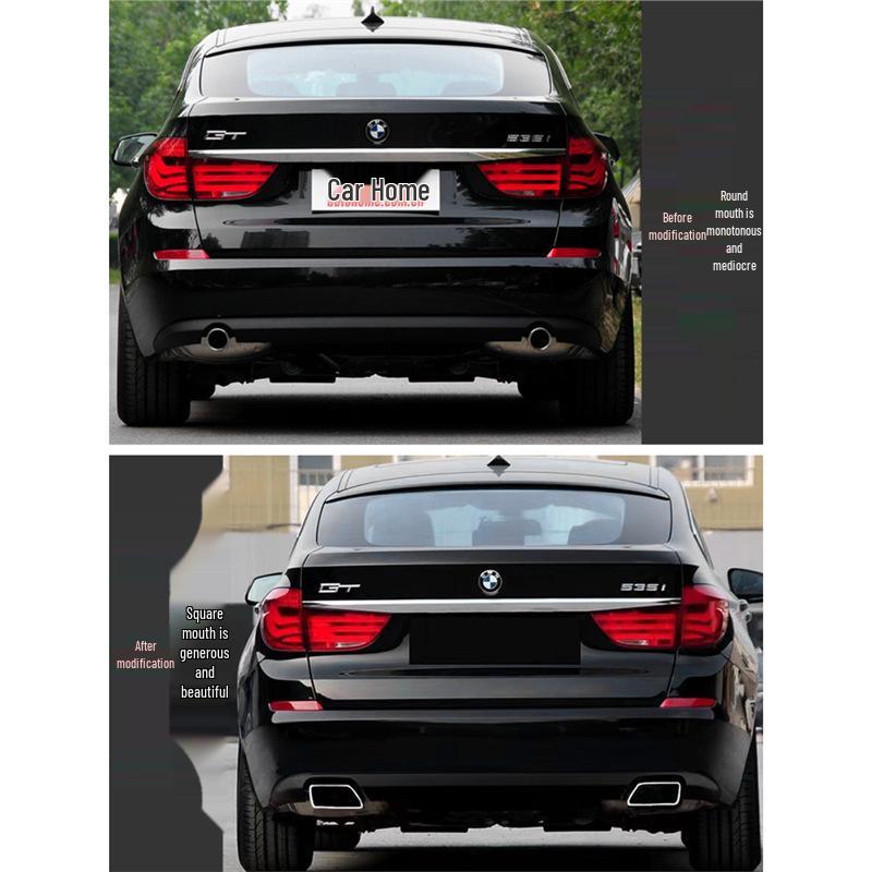 Compatible Exhaust Pipe Opening Modification for BMW 5 Series GT535/GT550 - Round/Square Tailpipe Rear Diffuser F02