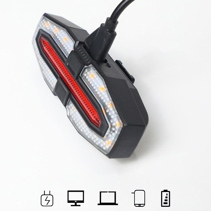 Велосипедный указатель поворота задний фонарь USB перезаряжаемый фонарь для шоссейного велосипеда светодиодный водонепроницаемый беспроводной пульт дистанционного управления велосипедный задний фонарь