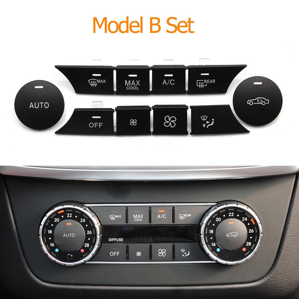 Dashboard Air Conditioner Wind Volume Heater Climate Control Ac Buttons For Mercedes Benz C GLK Class W204 X204 C180 C200 C300