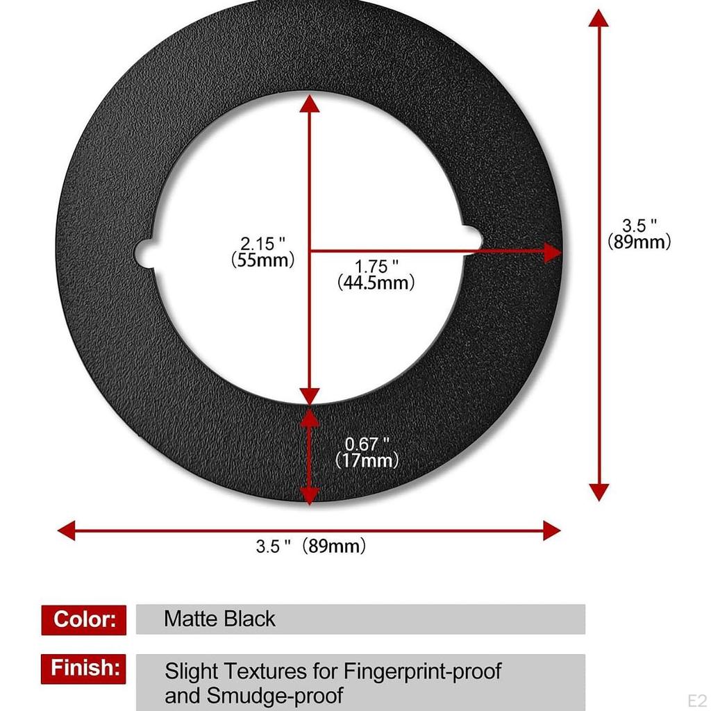 2 комплекта пластин для дверных ручек, для ремонта замка, внешний диаметр 3-1/2", отверстие